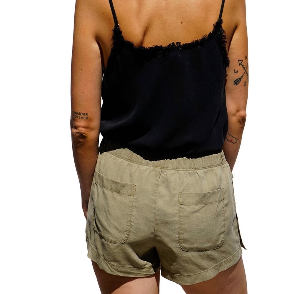 Cloth And Stone Side Buttom Drawstring Shorts - image 4